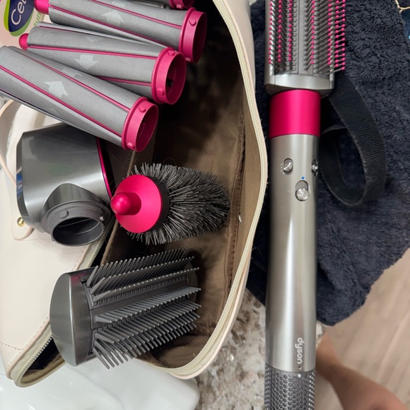 Dyson Hair Styling Kit in Pink and Gray